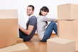 Couple moving into new house
