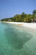 Turquoise Lagoon / Atoll with beach on the Maldives (Malediven)