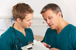 Medical staff working on hospital ward
