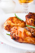 Roast Chicken Legs on a Plate Roast Chicken Legs on a Plate