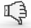 Unlike symbol on white background