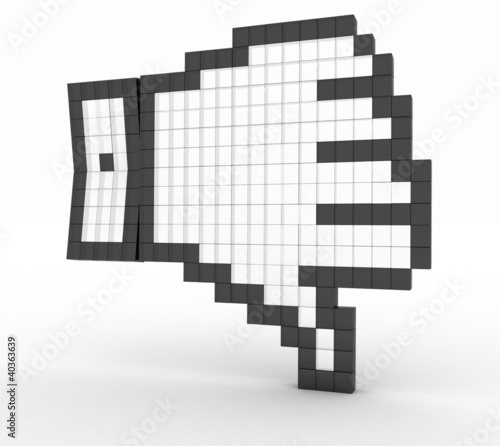Illustration: Unlike symbol on white background Unlike symbol on white background