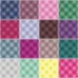 patchwork background with checked patterns