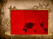 world map vintage artwork