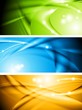 Abstract glowing banners collection