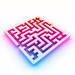 Vector of colorful maze (labyrinth) Vector of colorful maze (labyrinth)