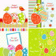 Template Easter greeting card, vector Template Easter greeting card, vector