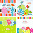 Template Easter greeting card, vector Template Easter greeting card, vector