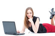 Photo: Junge Frau mit Laptop #3 Junge Frau mit Laptop #3