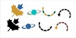 Vector illustration of abstract icon elements