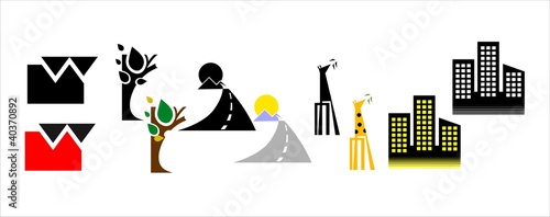 Illustration: Industrial icon Industrial icon