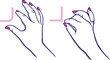 Vektor: Demonstration of the process of editing Bezier curves Demonstration of the process of editing Bezier curves