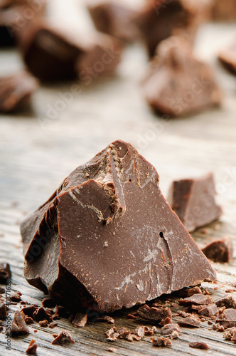 Photo: Crushed dark chocolate Crushed dark chocolate