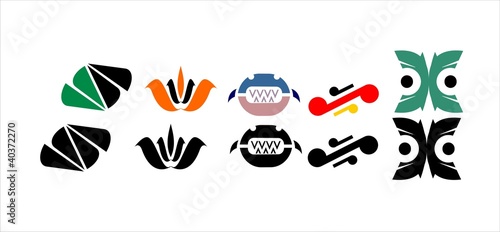 Illustration: abstract elements icon abstract elements icon