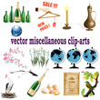 vector collection with clip-arts vector collection with clip-arts