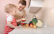 Vegetable salad preparation