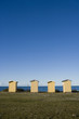 Boathouse in a row