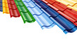 Color Metal Roof Tile on a white background