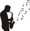Drawing saxophonist
