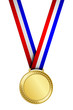 Vector illustration of gold medal