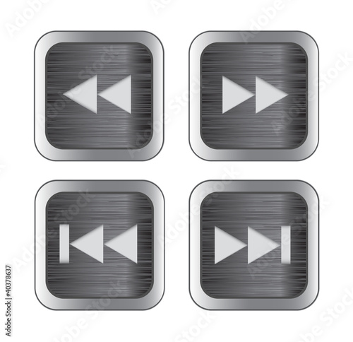 Vector: Multimedia control icons Multimedia control icons