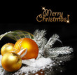 Christmas Decoration isolated on black background (shallow DoF) Christmas Decoration isolated on black background (shallow DoF)