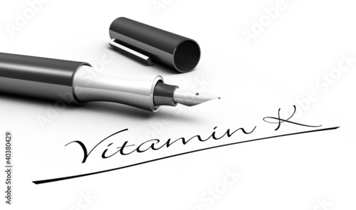 Illustration: Vitamin K - Stift Konzept Vitamin K - Stift Konzept