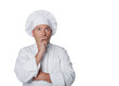 cook isolated on white background