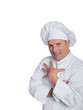 cook isolated on white background