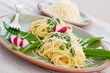 Spaghetti mit Bärlauchpesto