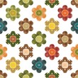 seamless background with scrapbook flowers