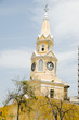 clock tower the wall walled city Cartagena Colombia South Americ