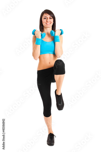 Foto: Fitness woman doing exercise Fitness woman doing exercise