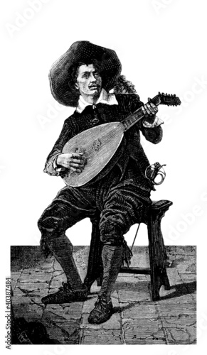 Illustration: Street Musician - 17th Street Musician - 17th