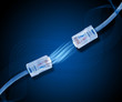 Electric cord with electricity sparkls