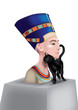 Nefertiti with cat