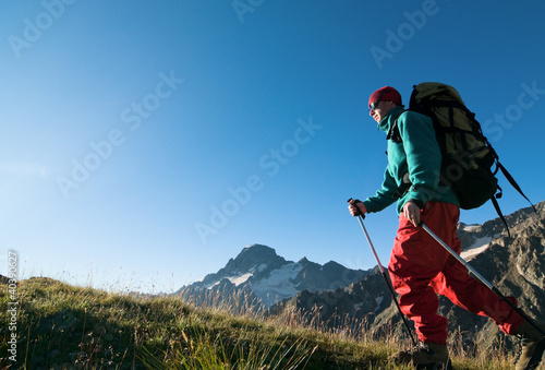 Photo: man hiking man hiking