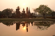 Big Buddha in the sunlight in the evening ,Thailand.