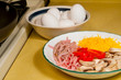 Ingredients for making an omelet Ingredients for making an omelet