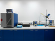 detail of chemical laboratory in a factory