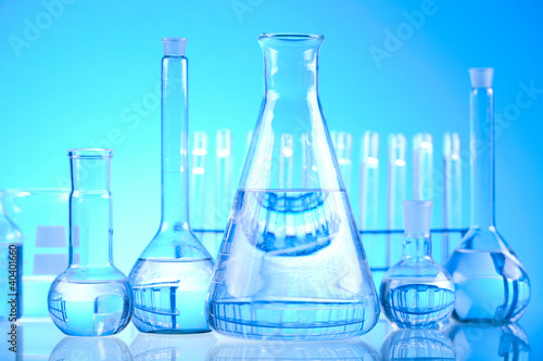 Photo: Chemical laboratory glassware equipment Chemical laboratory glassware equipment