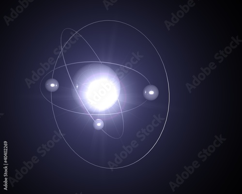 Illustration: atom atom
