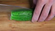 Cutting cucumber