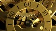 Complex movement of a modern wind-up watch, timelapse Complex movement of a modern wind-up watch, timelapse