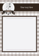 Classical restaurant menu card