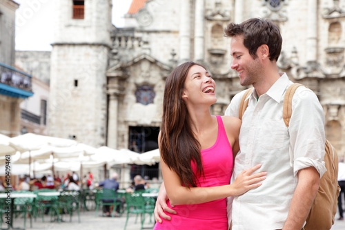 Photo: Tourists - happy couple Tourists - happy couple