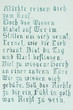 hand drawn gothic calligraphical text