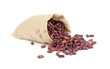 dried red beans in canvas sack dried red beans in canvas sack