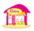 Illustration Of  Bakery Shop
