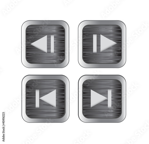 Vector: Multimedia control icons Multimedia control icons